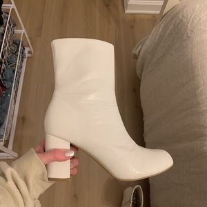 Shein white boots